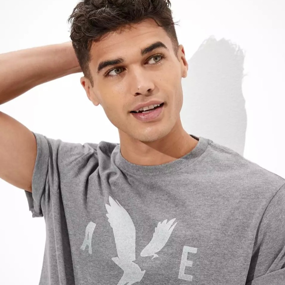 American Eagle T-shirt for Men , color grey